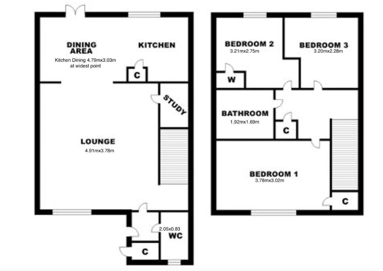 Urban Escape Glasgow Green Free Parking 20Min Walk To City Center Exteriör bild